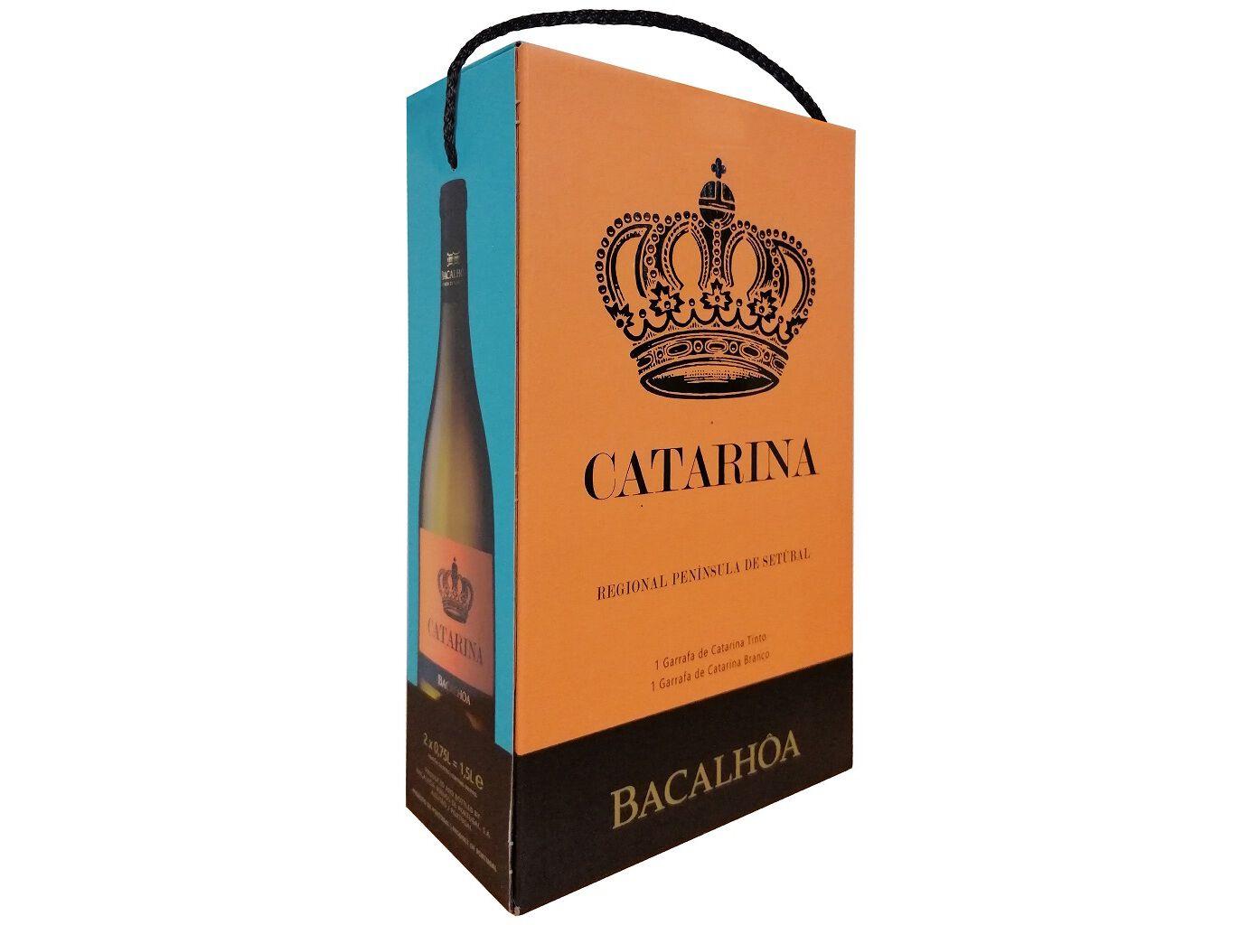 CONJUNTO VINHO TINTO E BRANCO CATARINA SET&Uacute;BAL 2X0.75L