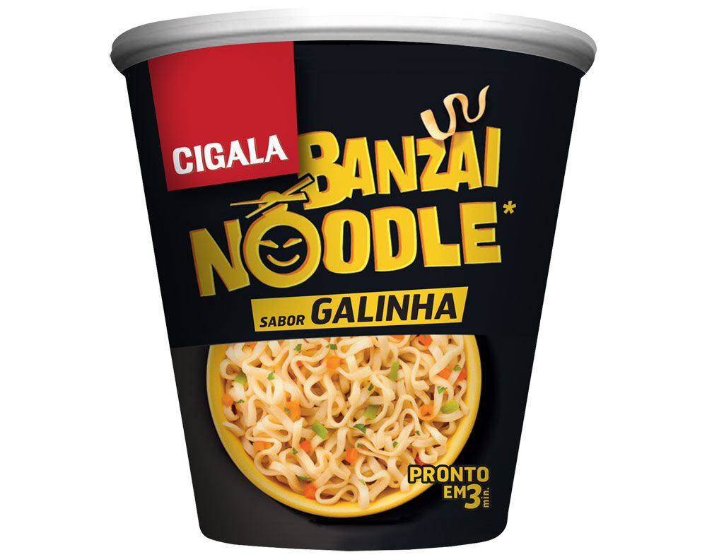 MASSA CIGALA NOODLES BANZAI SABOR A GALINHA 67G