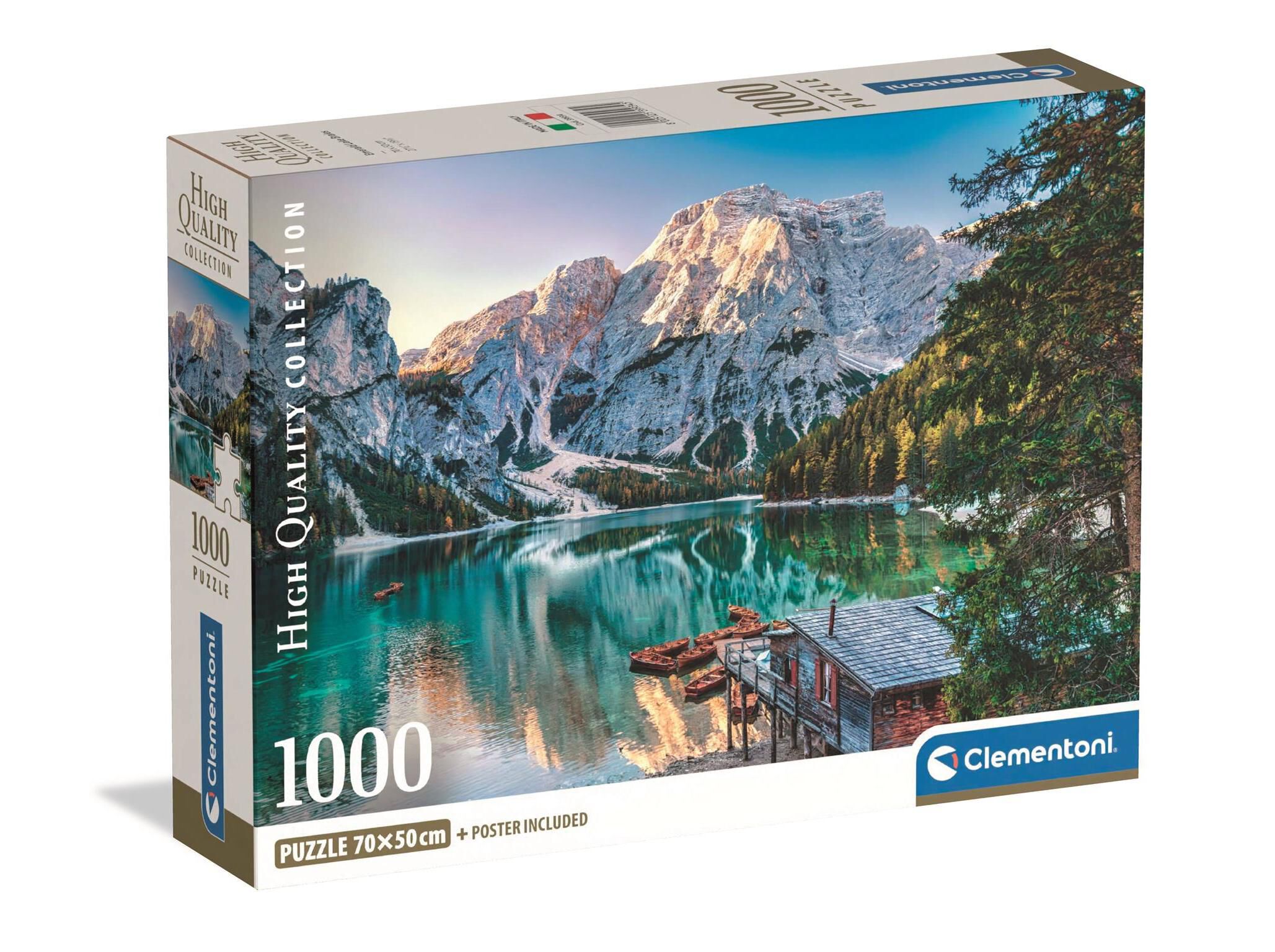 PUZZLE CLEMENTONI LAKE BRAIES 1000 PE&Ccedil;AS image number 0