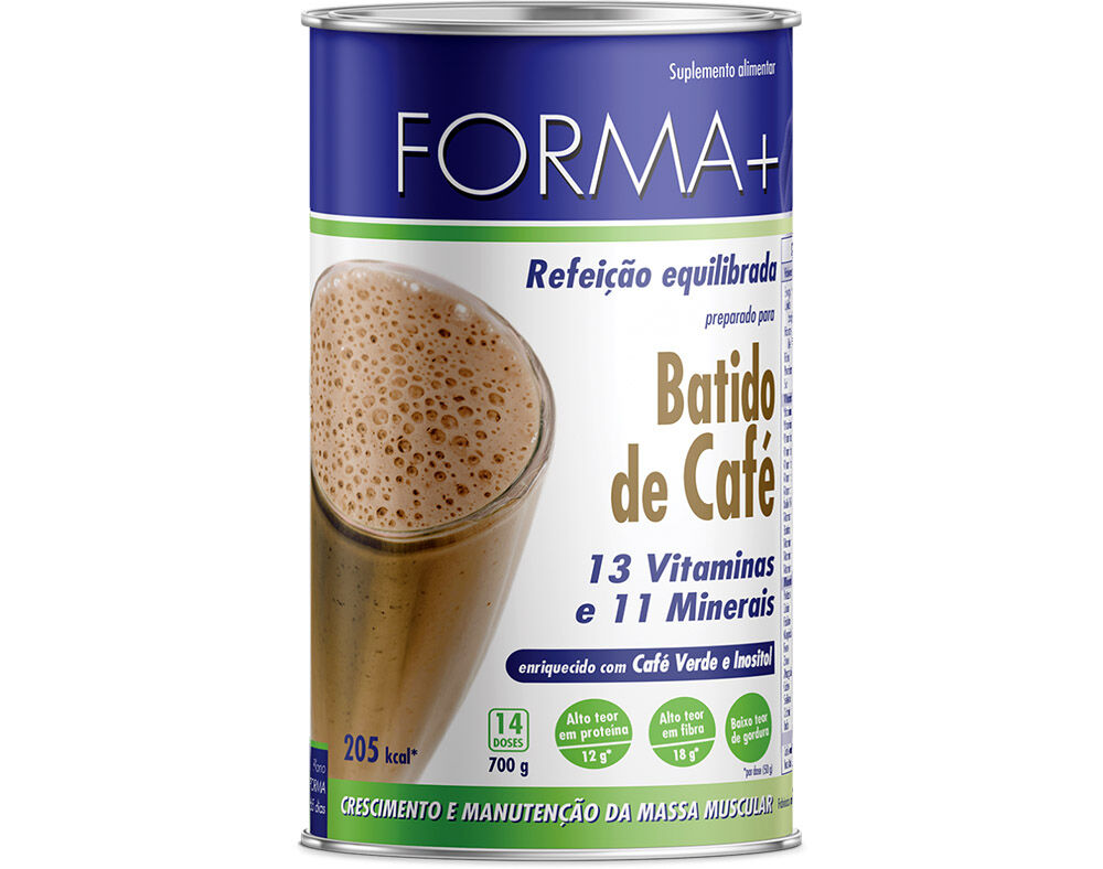 BATIDO FORMA + CAF&Eacute; 700G image number 0