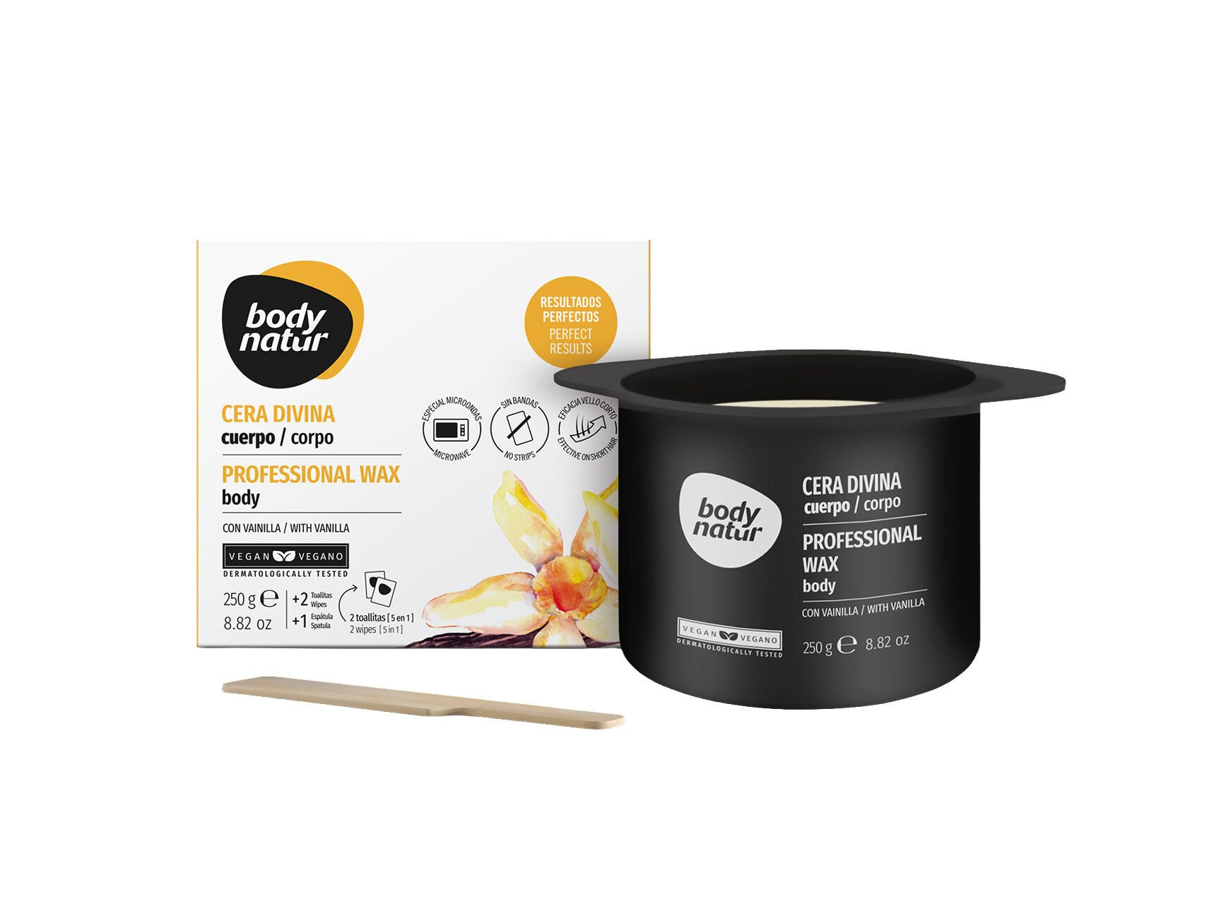 CERA PROFISSIONAL CORPO BODY NATUR 250G + 2 TOALHITAS