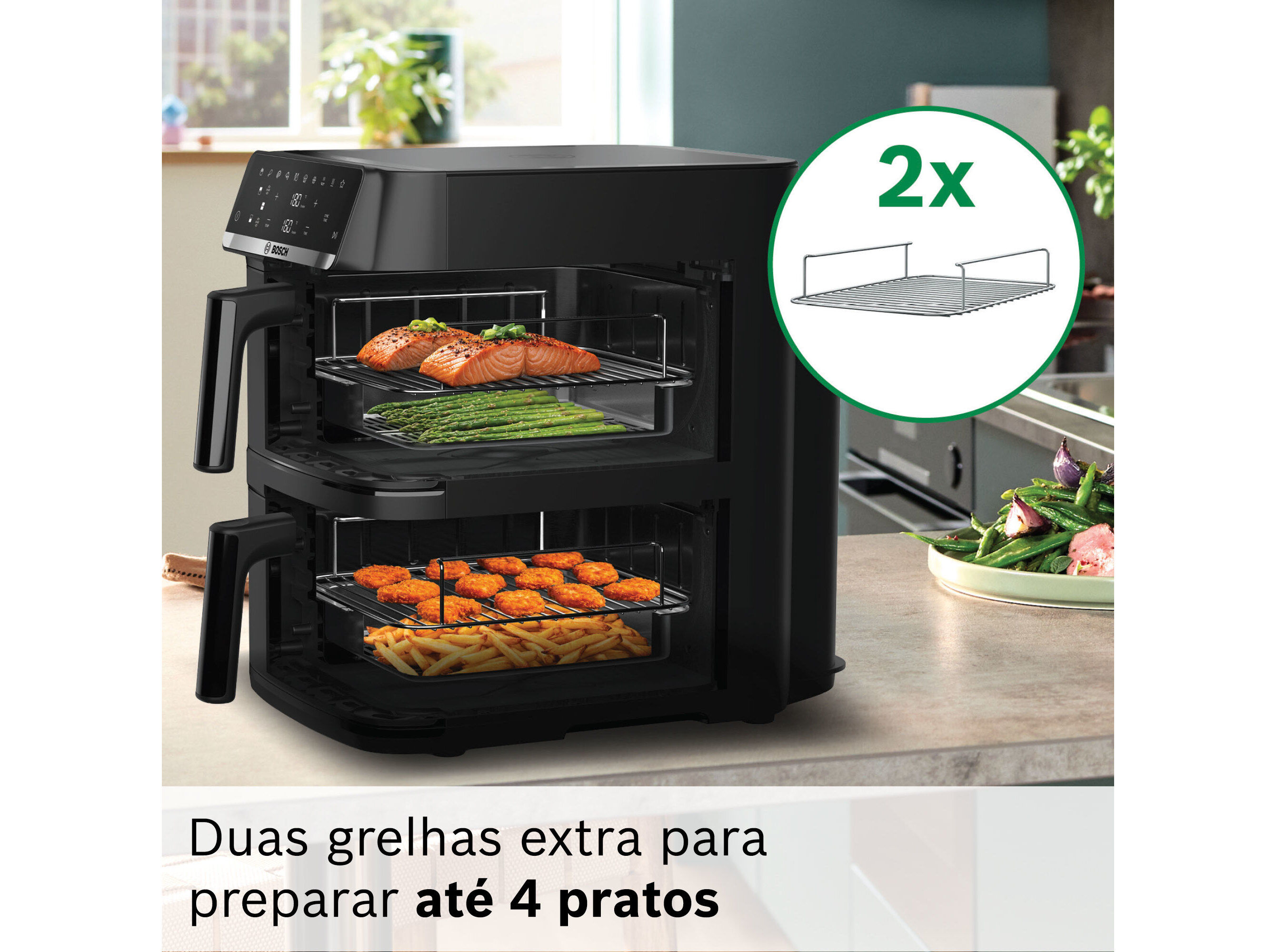 FRITADEIRA AIR FRYER BOSCH MAFD661B4 SERIE 6 12 L image number 8