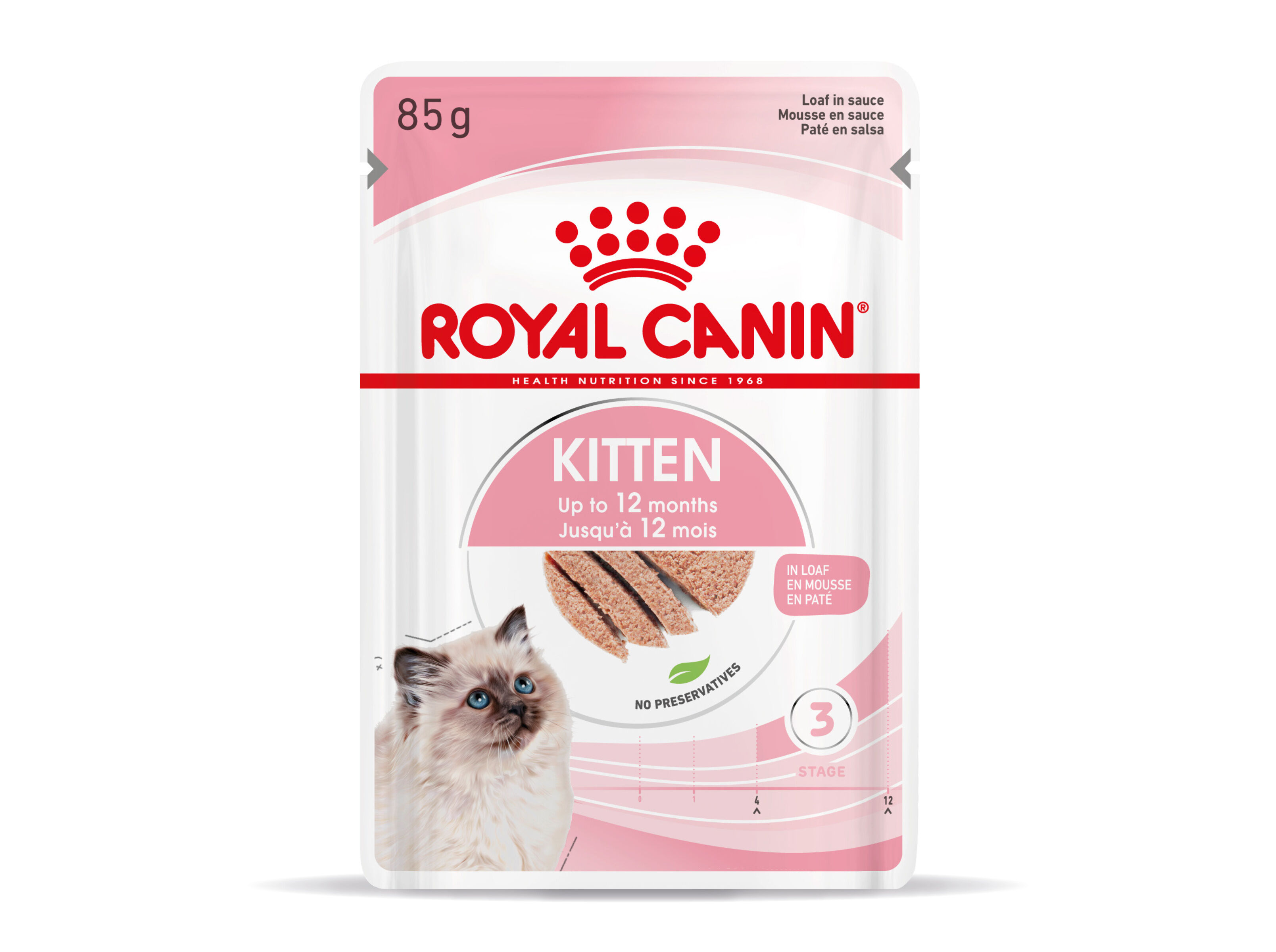 COMIDA H&Uacute;MIDA GATO ROYAL CANIN KITTEN LOAF 85G