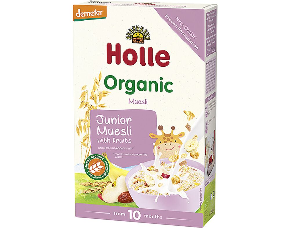 MUESLI BIO HOLLE CEREAIS FRUTA J&Uacute;NIOR 250G image number 0