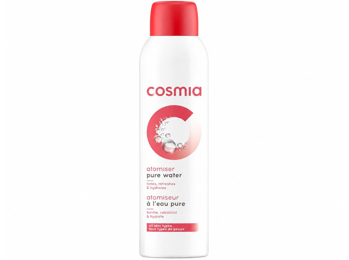 SPRAY COSMIA DE &Aacute;GUA REFRESCA E HIDRATA 150ML