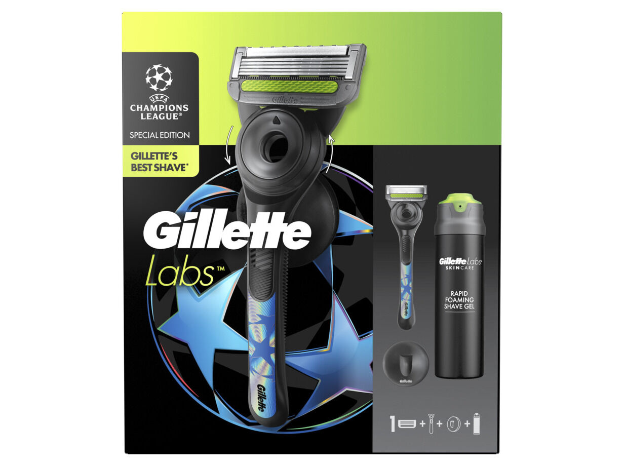 CONJUNTO GILLETTE LABS UEFA +GEL+SUPORTE image number 1