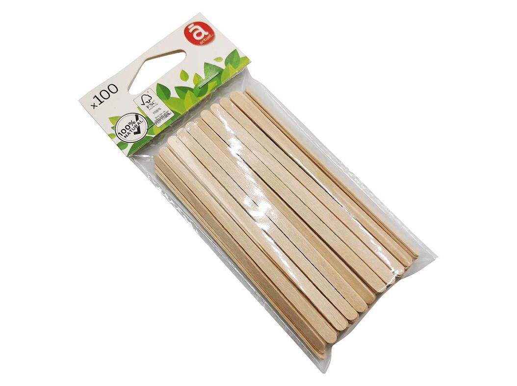 PALETINAS ACTUEL MADEIRA PACK 100 UNIDADES