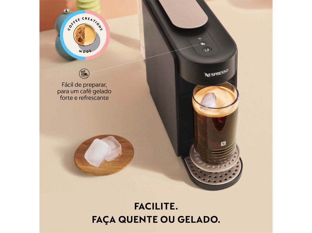 M&Aacute;QUINA CAF&Eacute; NESPRESSO KRUPS XN9408P3 VERTUO UP PRETA image number 2