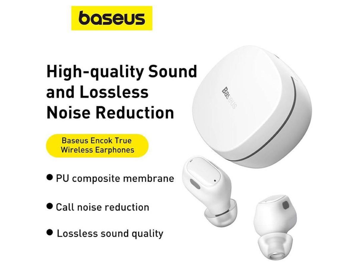 AURICULARES TWS BASEUS BOWIE WM01 BRANCO image number 3