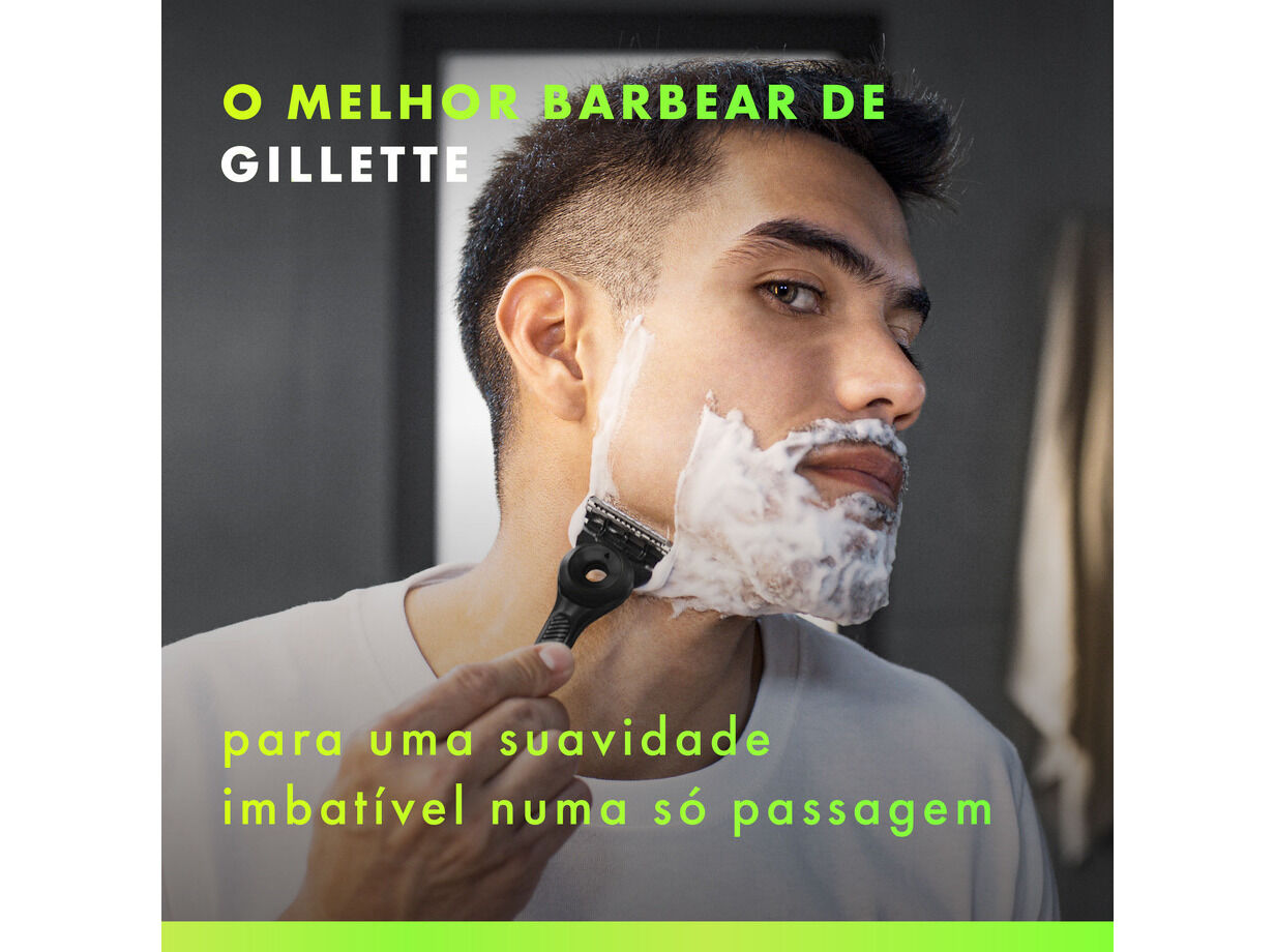 CONJUNTO GILLETTE LABS UEFA +GEL+SUPORTE image number 4