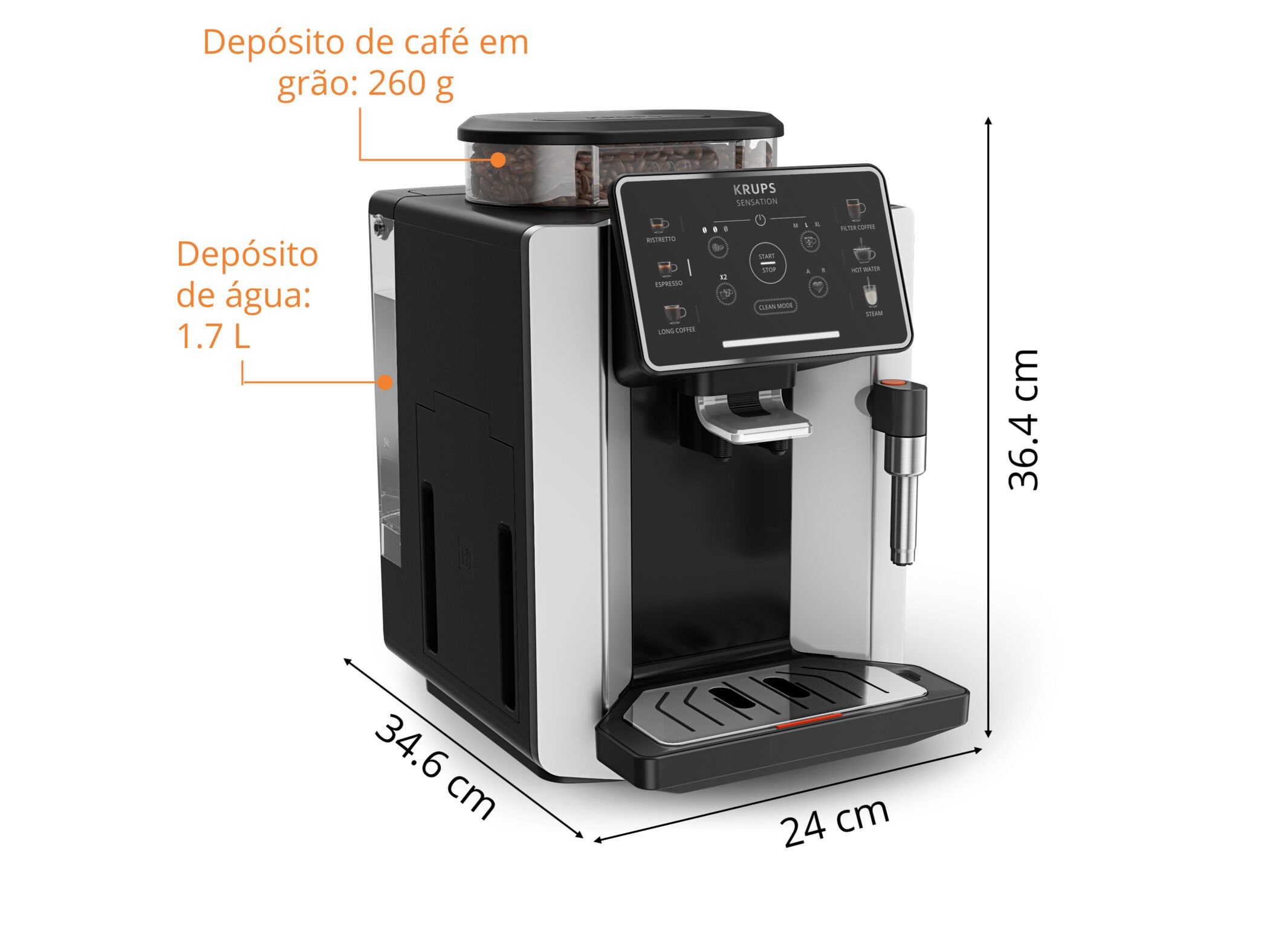 M&Aacute;QUINA DE CAF&Eacute; AUTOM&Aacute;TICA KRUPS EA910E10 FULLY SENSATION image number 6