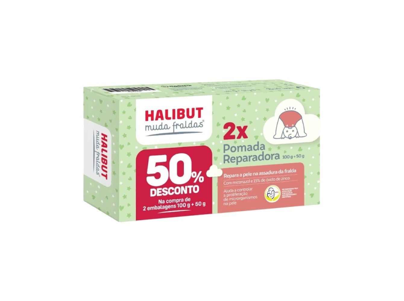 CREME HALIBUT MUDA FRALDAS 100+50GR