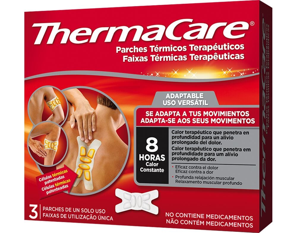 FAIXAS THERMACARE T&Eacute;RMICAS USO VERS&Aacute;TIL 3UN