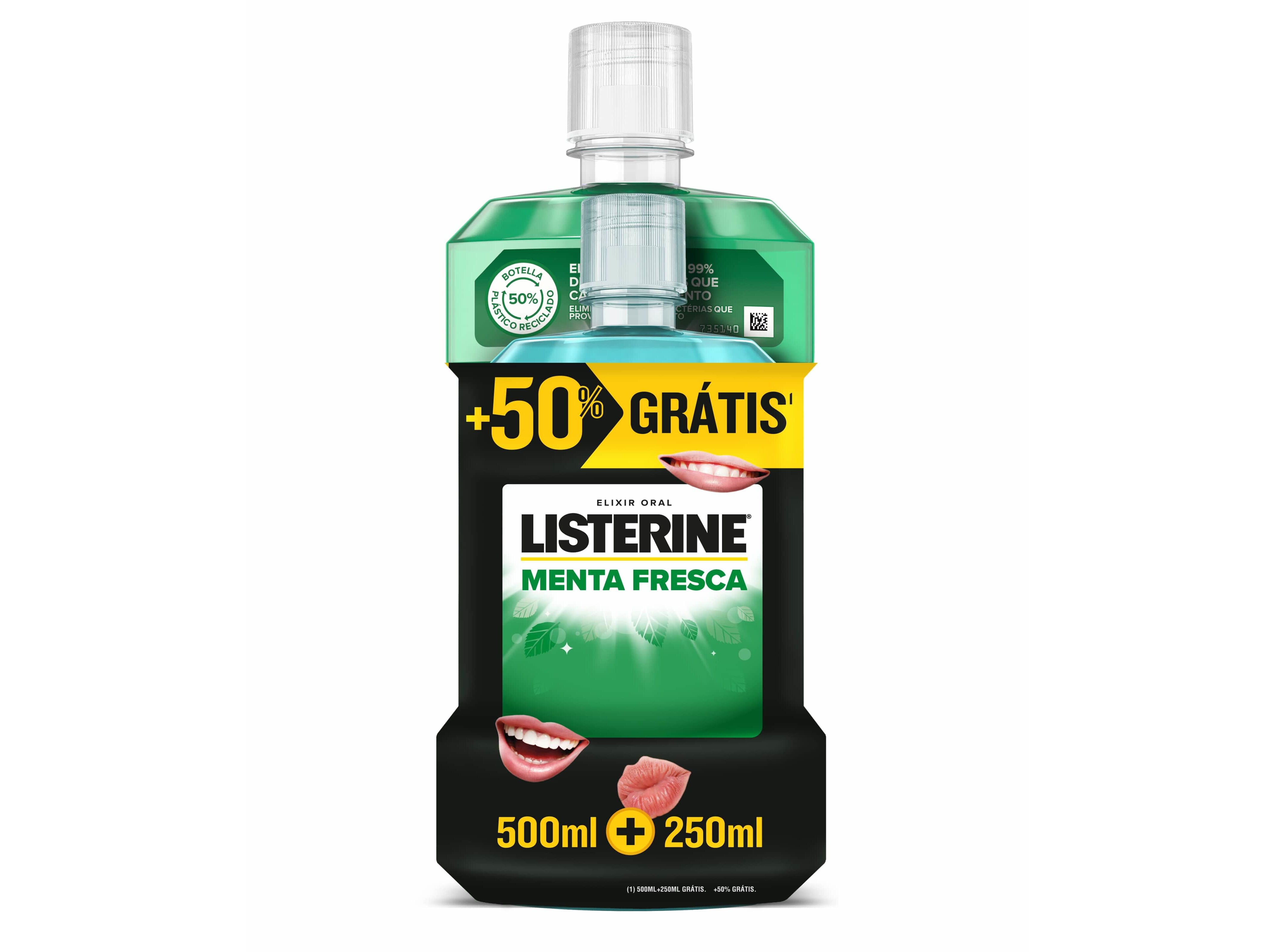 ELIXIR LISTERINE MENTA FRESCA 500+250ML