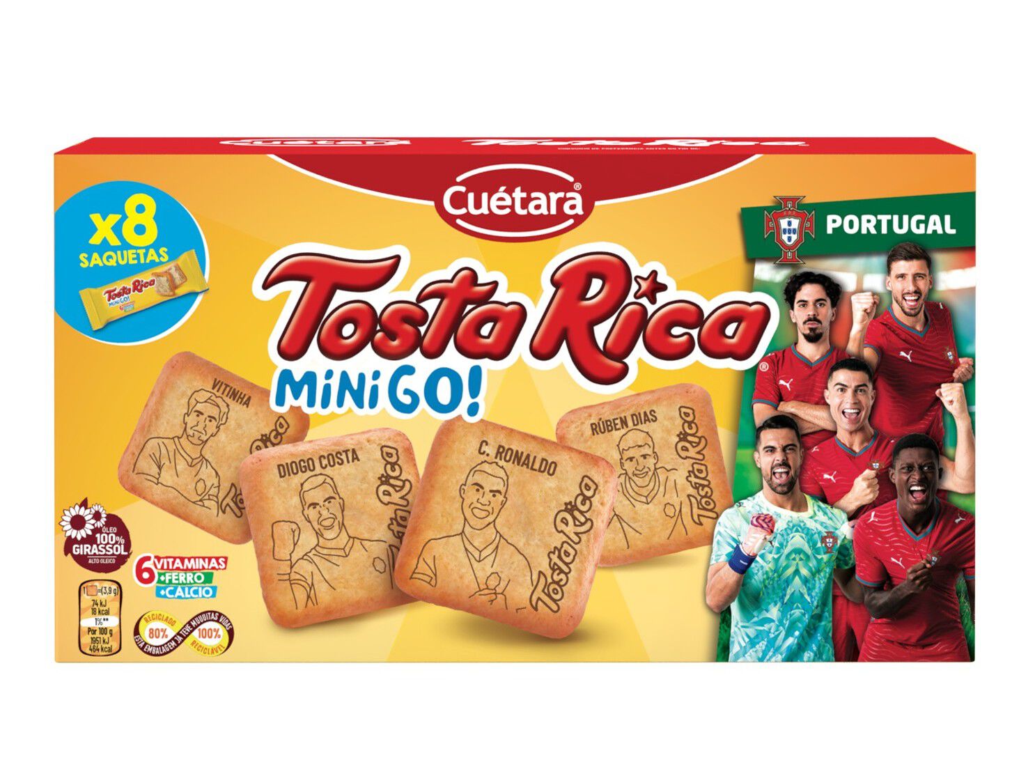 BOLACHA CUETERA TOSTA RICA MINI GO 240G
