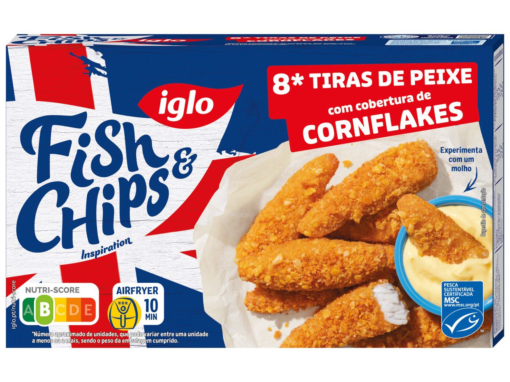 PEIXE PANADO IGLO COBERTURA DE CORNFAKES 256G image number 1