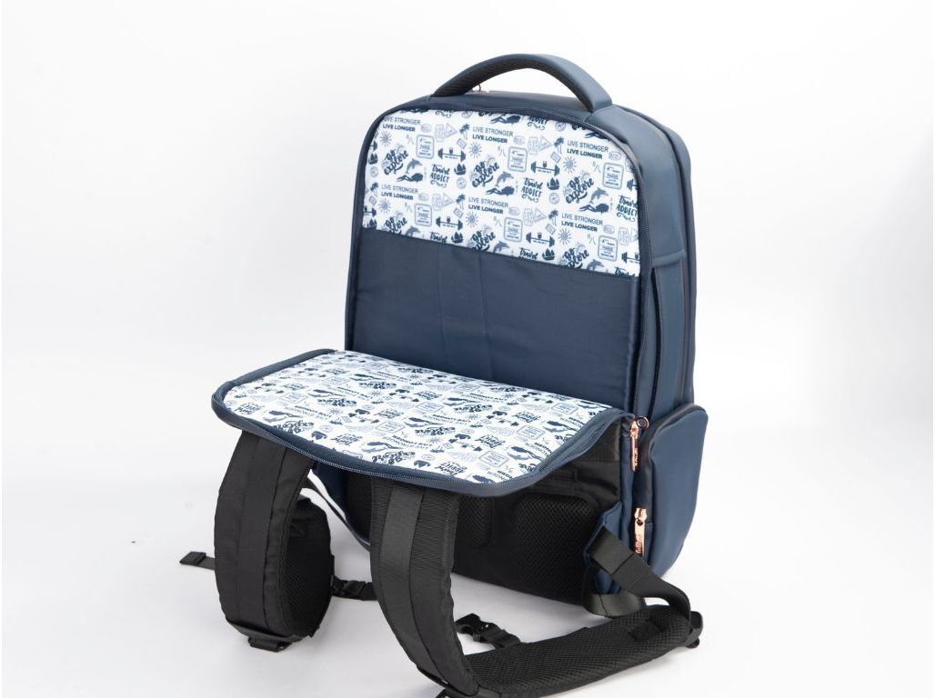 MOCHILA QILIVE PARA PORT&Aacute;TIL 15-16" 78% RECICLADO AZUL image number 5