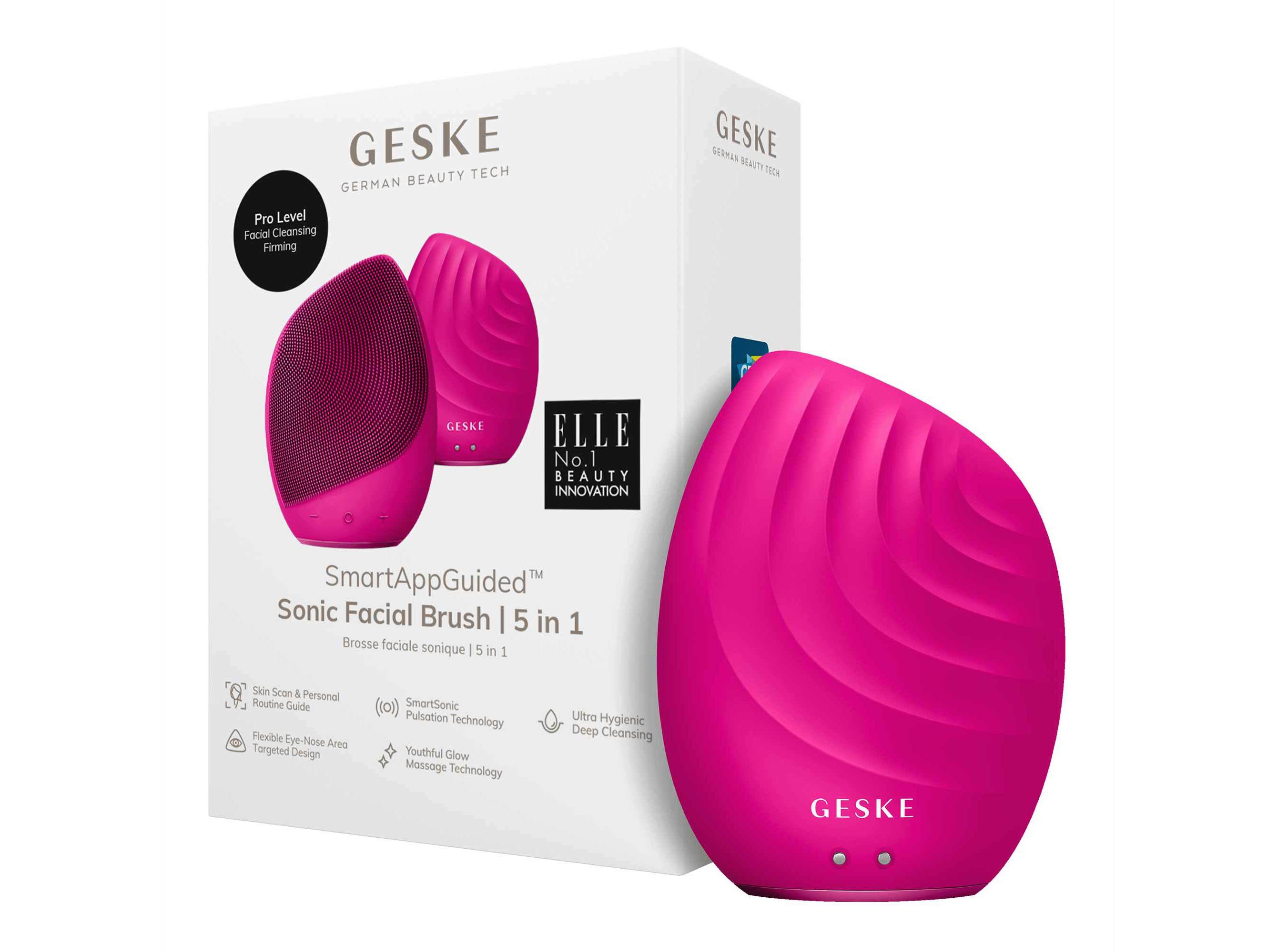 ESCOVA FACIAL GESKE SONIC 5EM1 MAGENTA