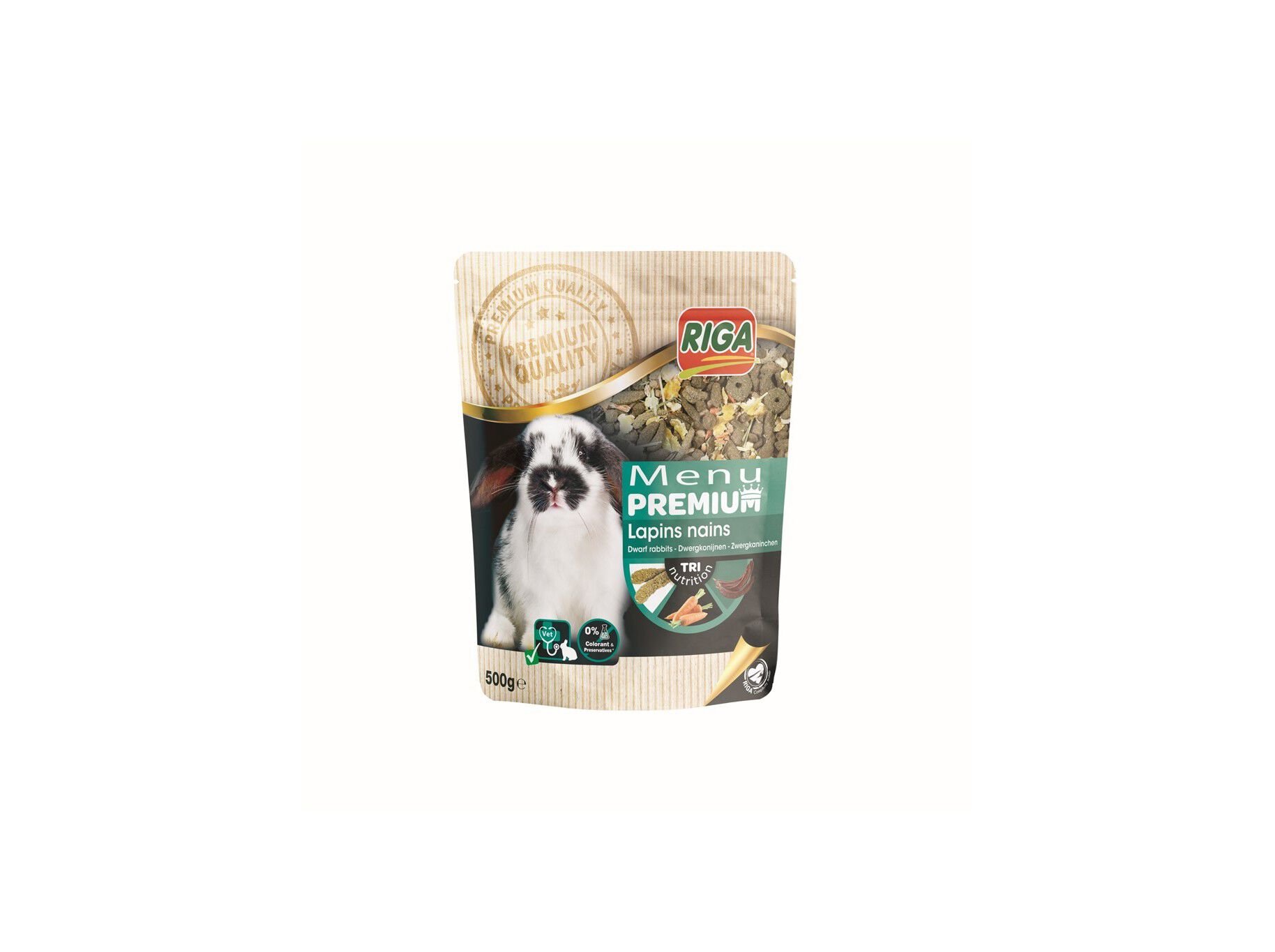 MENU PREMIUM RIGA COELHO AN&Atilde;O 500G image number 1