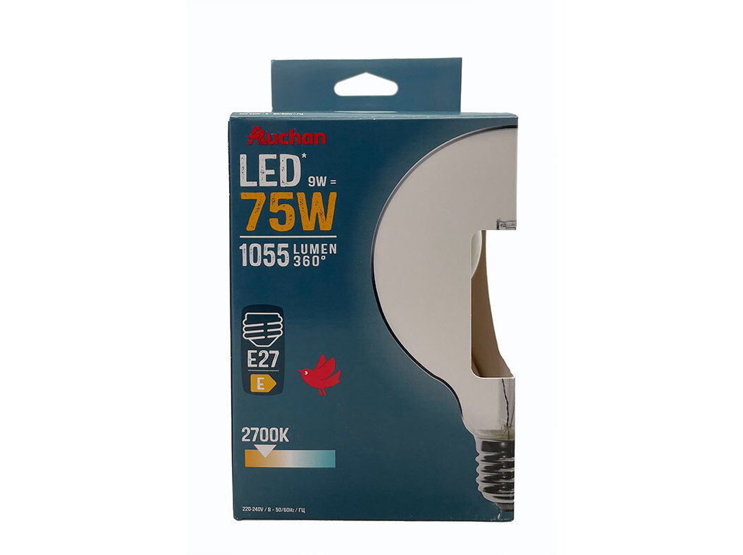 L&Acirc;MPADA LED AUCHAN E27 75W G95 LUZ AMARELA image number 0