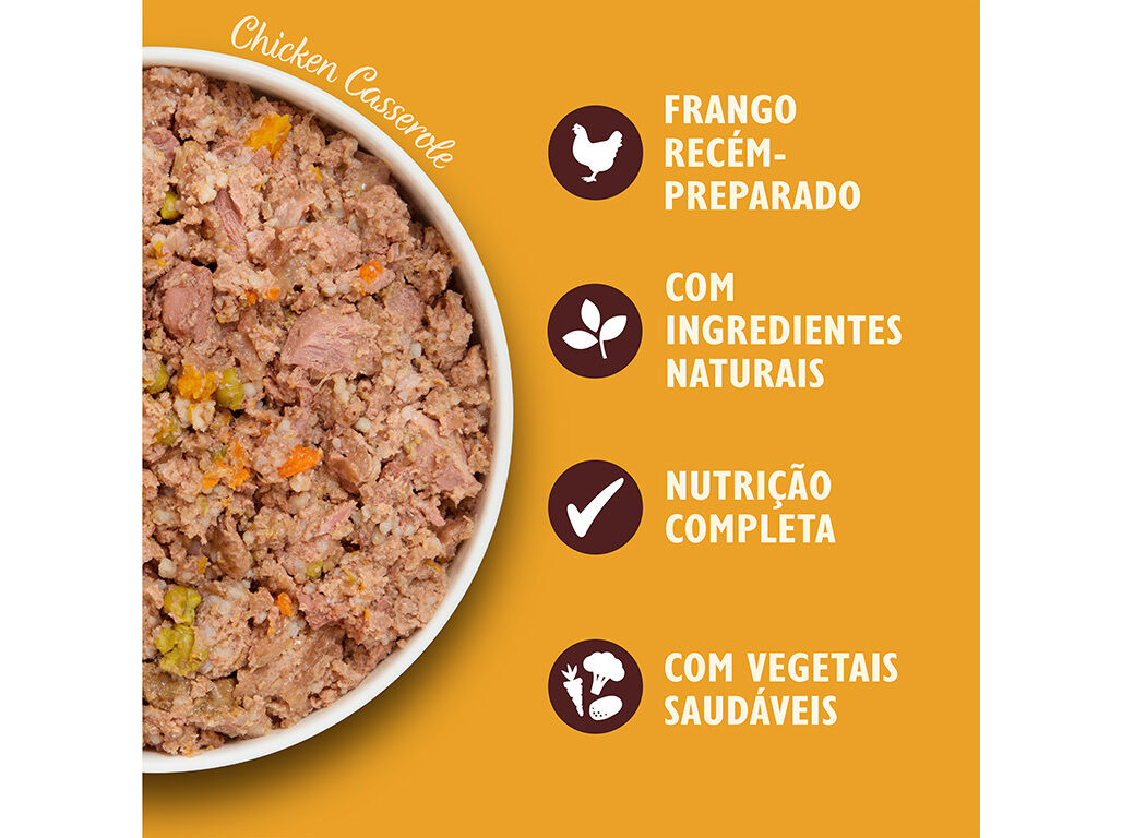 COMIDA H&Uacute;MIDA PARA C&Atilde;O LILY'S KITCHEN FRANGO E PERU 400G image number 2
