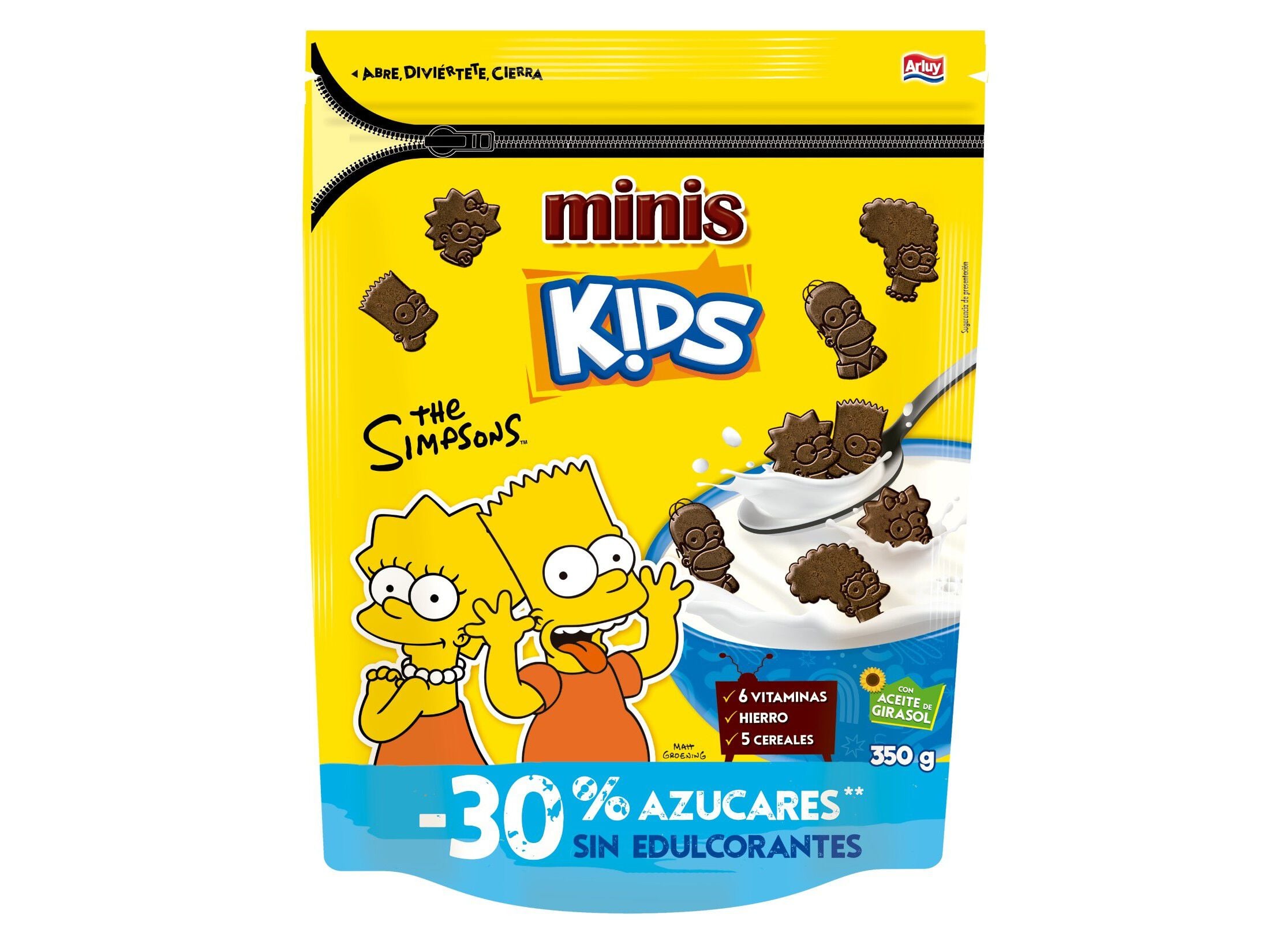 BOLACHAS MINIS KIDS SIMPSONS CHOCOLATE 350G image number 0