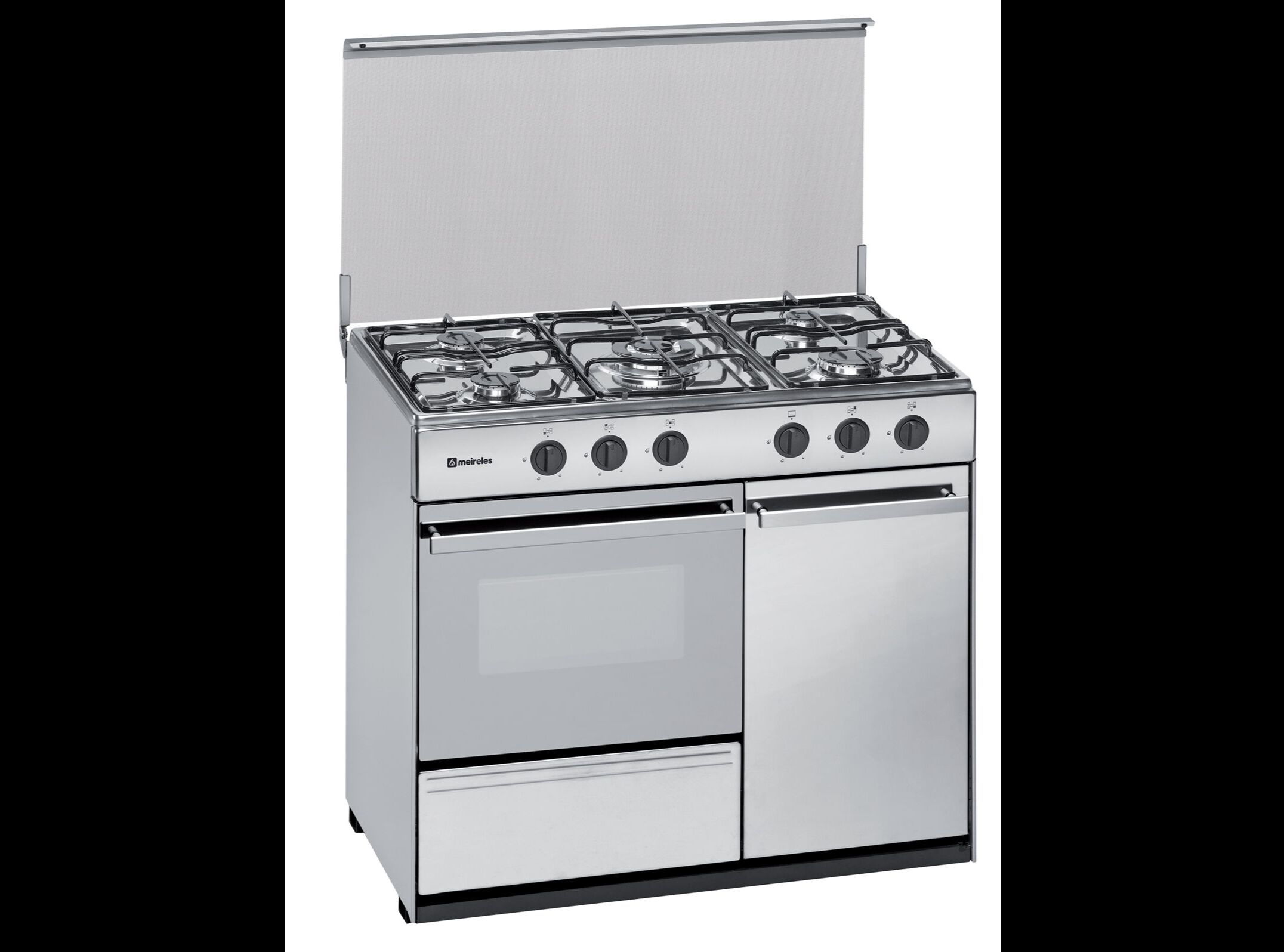 FOG&Atilde;O A G&Aacute;S BUTANO PROPANO MEIRELES N 921 X 90CM COM PORTA GARRAFA INOX