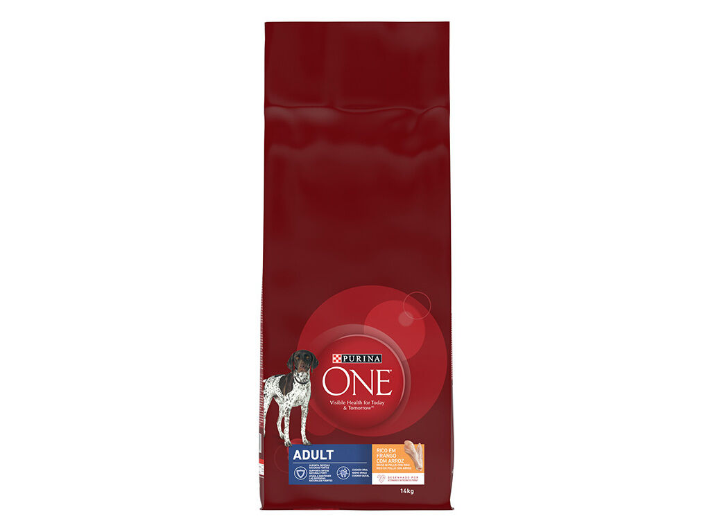 RA&Ccedil;&Atilde;O PARA C&Atilde;O PURINA ONE ADULTO COM FRANGO E ARROZ 14KG image number 1