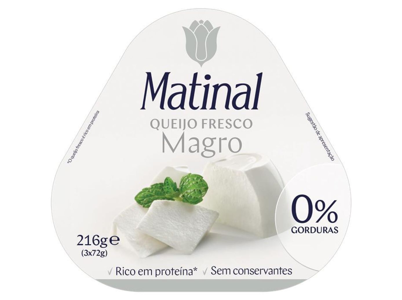 QUEIJO MATINAL FRESCO MAGRO 3X72 G image number 1