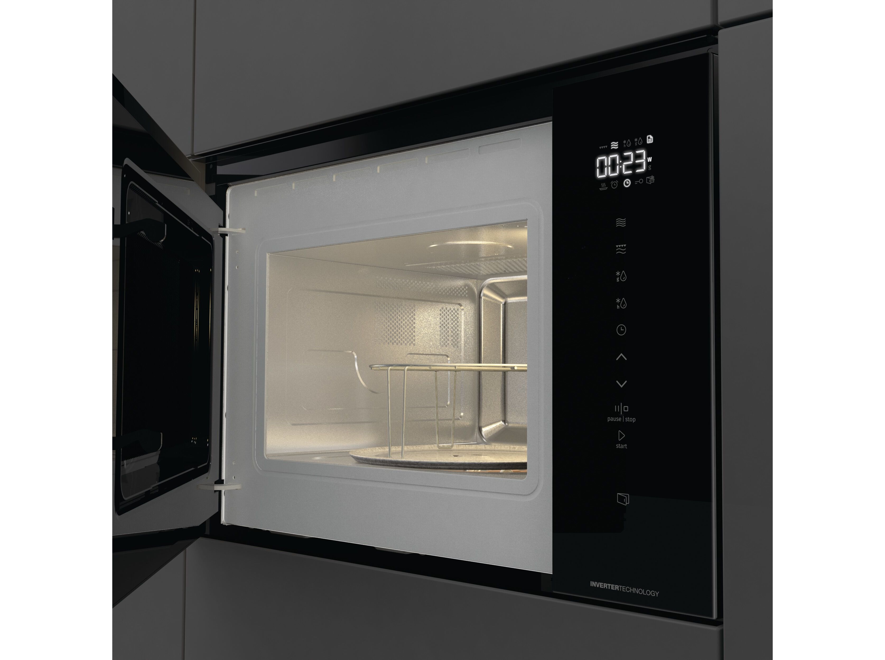 MICRO-ONDAS ENCASTRE HISENSE BIM325GI63DBG&nbsp; COM GRILL 25L image number 4