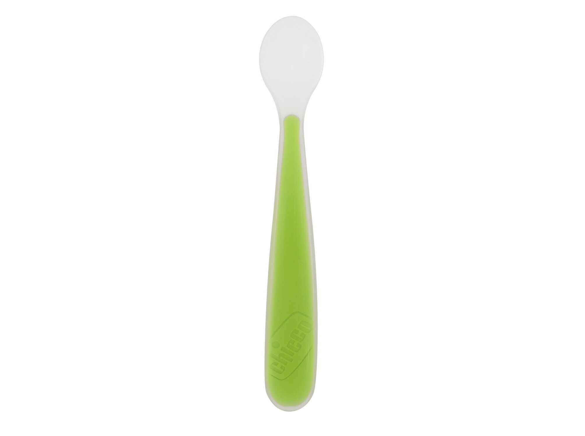 COLHER CHICCO SILICONE 6M+ VERDE 1UN image number 1