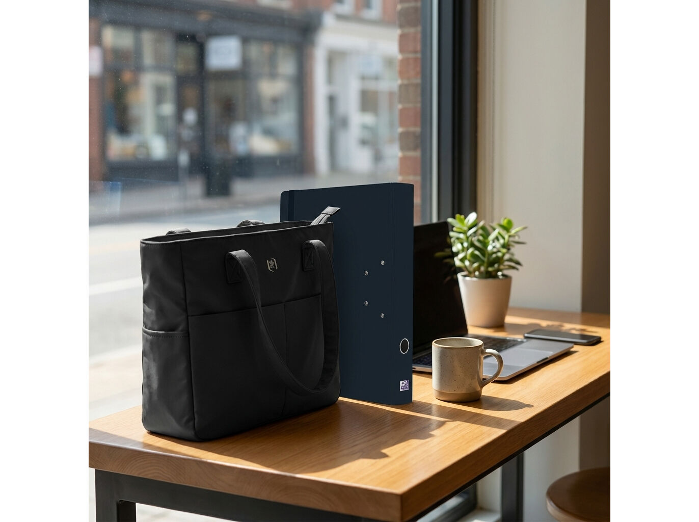 TOTE BAG ENDLESS OXFORD PRETO 41X31X11CM image number 1
