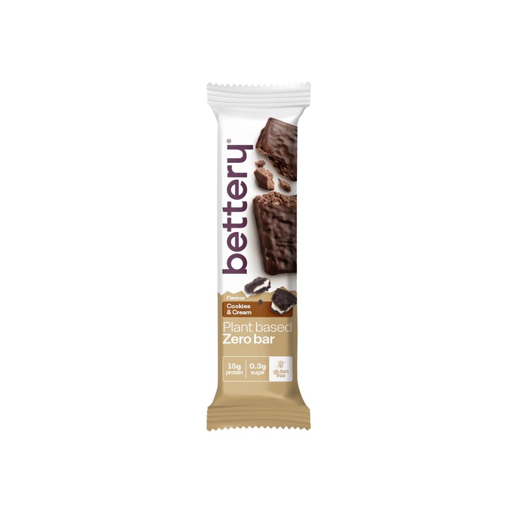 BARRA ZERO BETTERY COOKIES & CREAM 55G