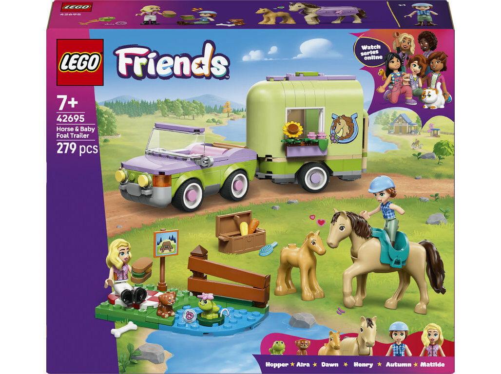 REBOQUE PARA CAVALO E POTRO LEGO LEGO FRIENDS 42695