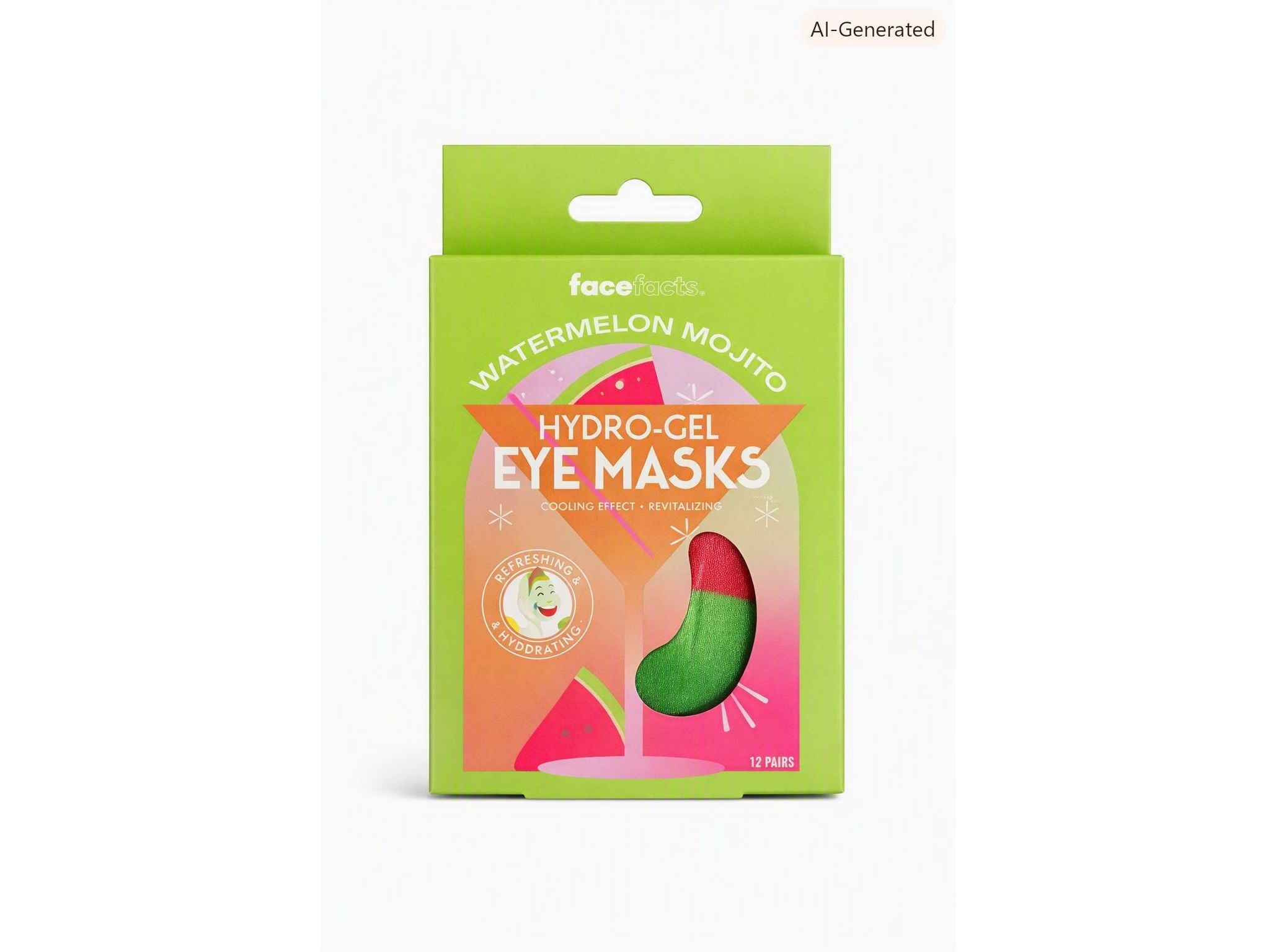 M&Aacute;SCARA OLHOS FACEFACTS MOJITO MELANCIA 4UN