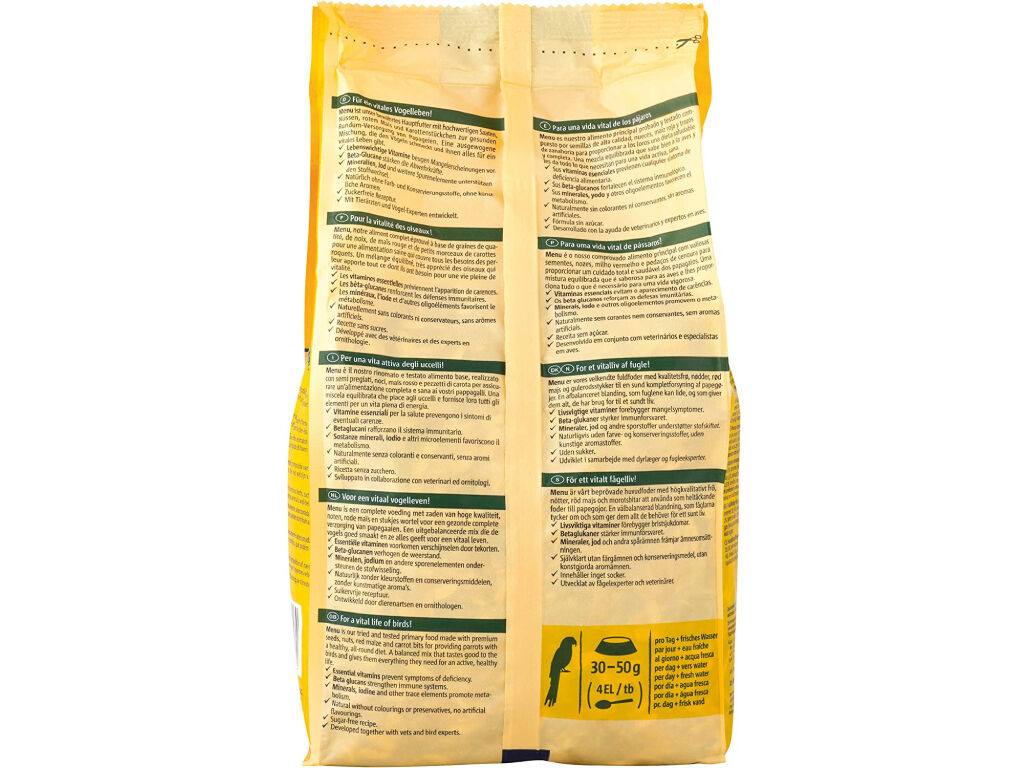 ALIMENTO PARA PAPAGAIO VITAKRAFT PREMIUM MENU 1KG image number 1