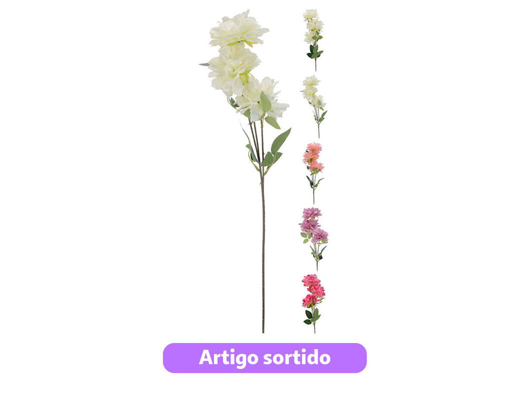 FLOR ARTIFICIAL HASTE 66CM CORES SORTIDAS