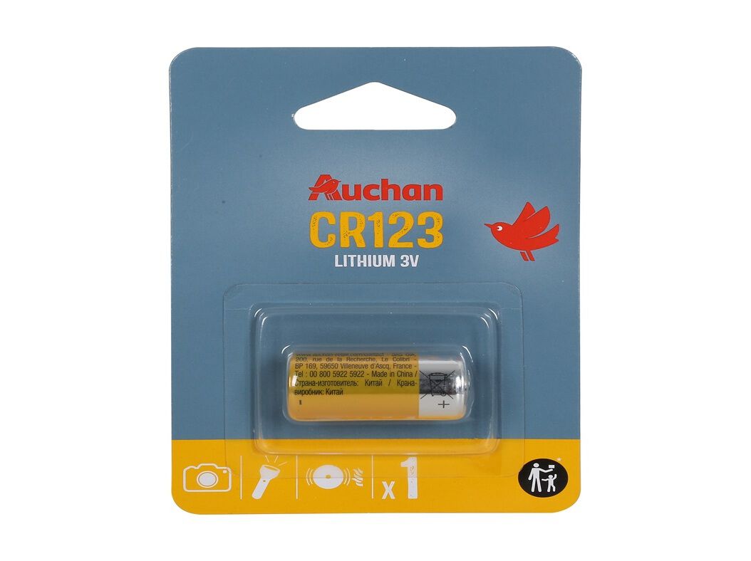 PILHA LITIUM AUCHAN PREMIUM CR17345 image number 0