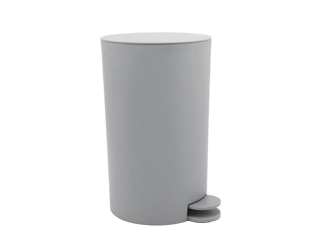 CAIXOTE LIXO PL&Aacute;STICO ACTUEL CINZENTO 5L 30CM