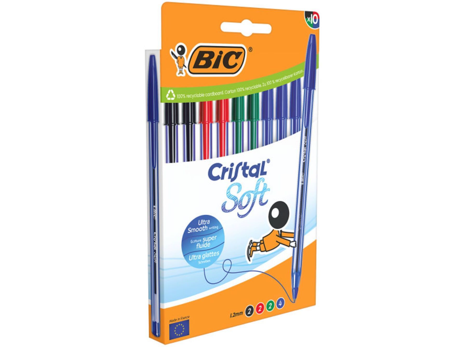 ESFEROGR&Aacute;FICA SOFT BIC SORTIDAS 10 UNIDADES image number 1