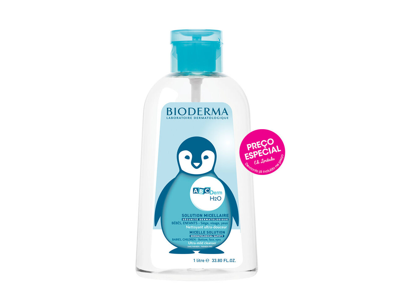 &Aacute;GUA MICELAR BIODERMA ABCDERM PRE&Ccedil;O ESPECIAL 1L