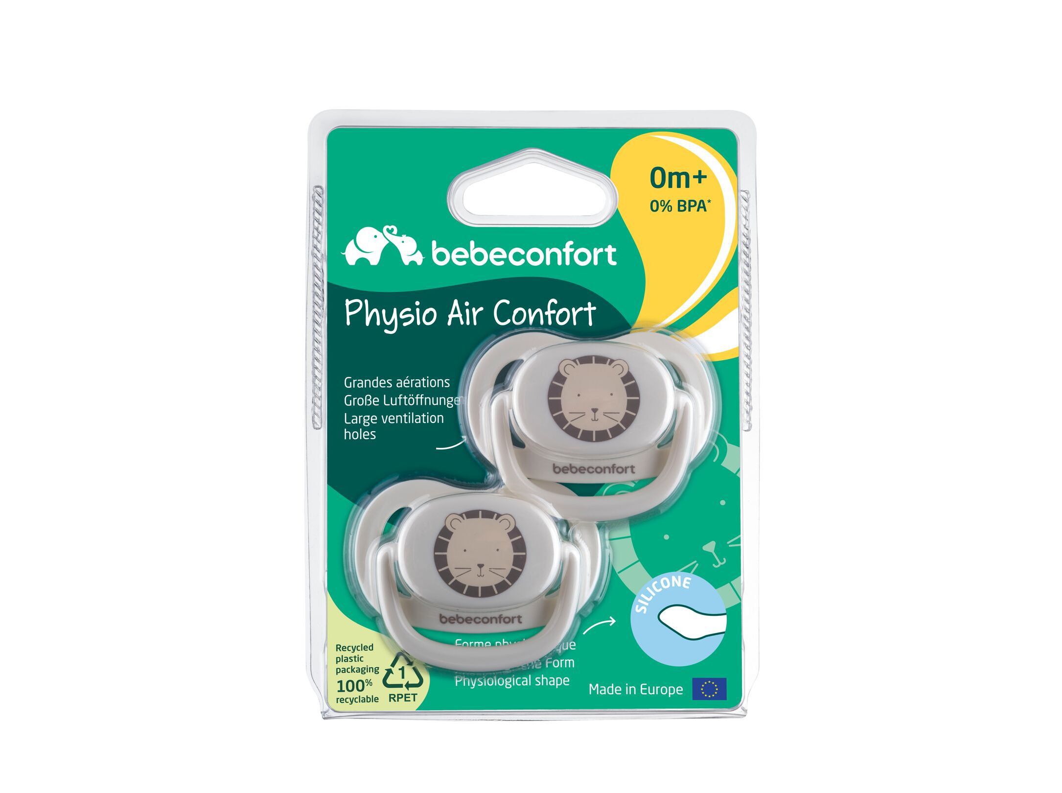 PACK 2 CHUCHAS BEB&Eacute;CONFORT SILICONE +0 MESES image number 1