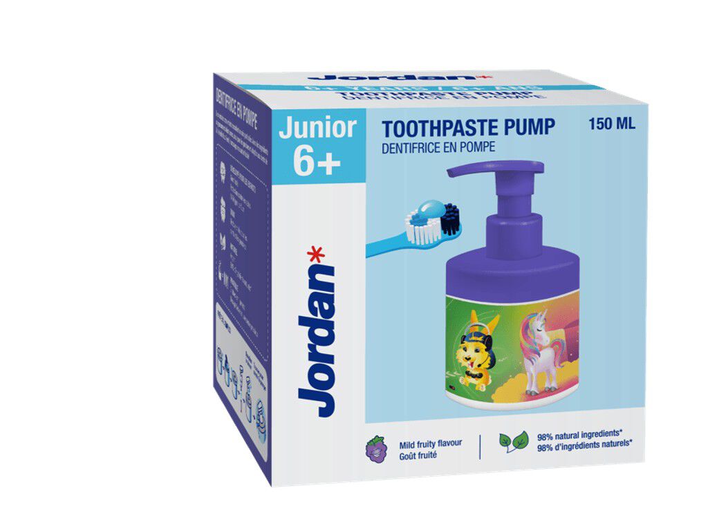 PASTA DE DENTES JORDAN PUMP INFANTIL 6-12 ANOS 150ML image number 0