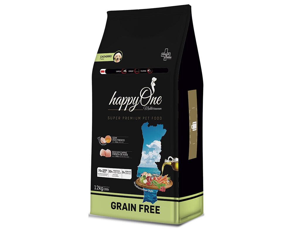 RA&Ccedil;&Atilde;O HAPPYONE MEDITERRANEUM C&Atilde;O J&Uacute;NIOR 12 KG image number 0