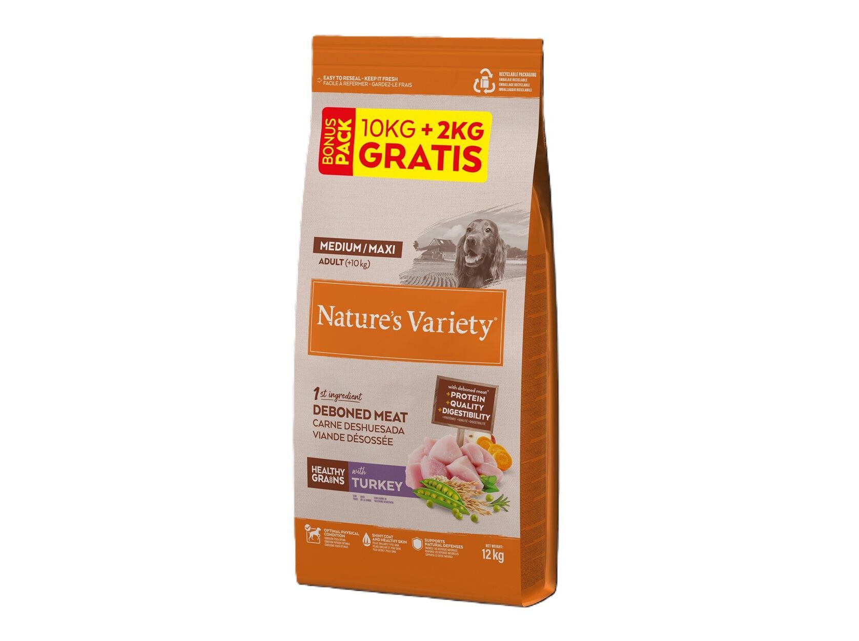 RA&Ccedil;&Atilde;O PARA C&Atilde;O NATURE'S VARIETY ADULTO PERU 10+2KG image number 0