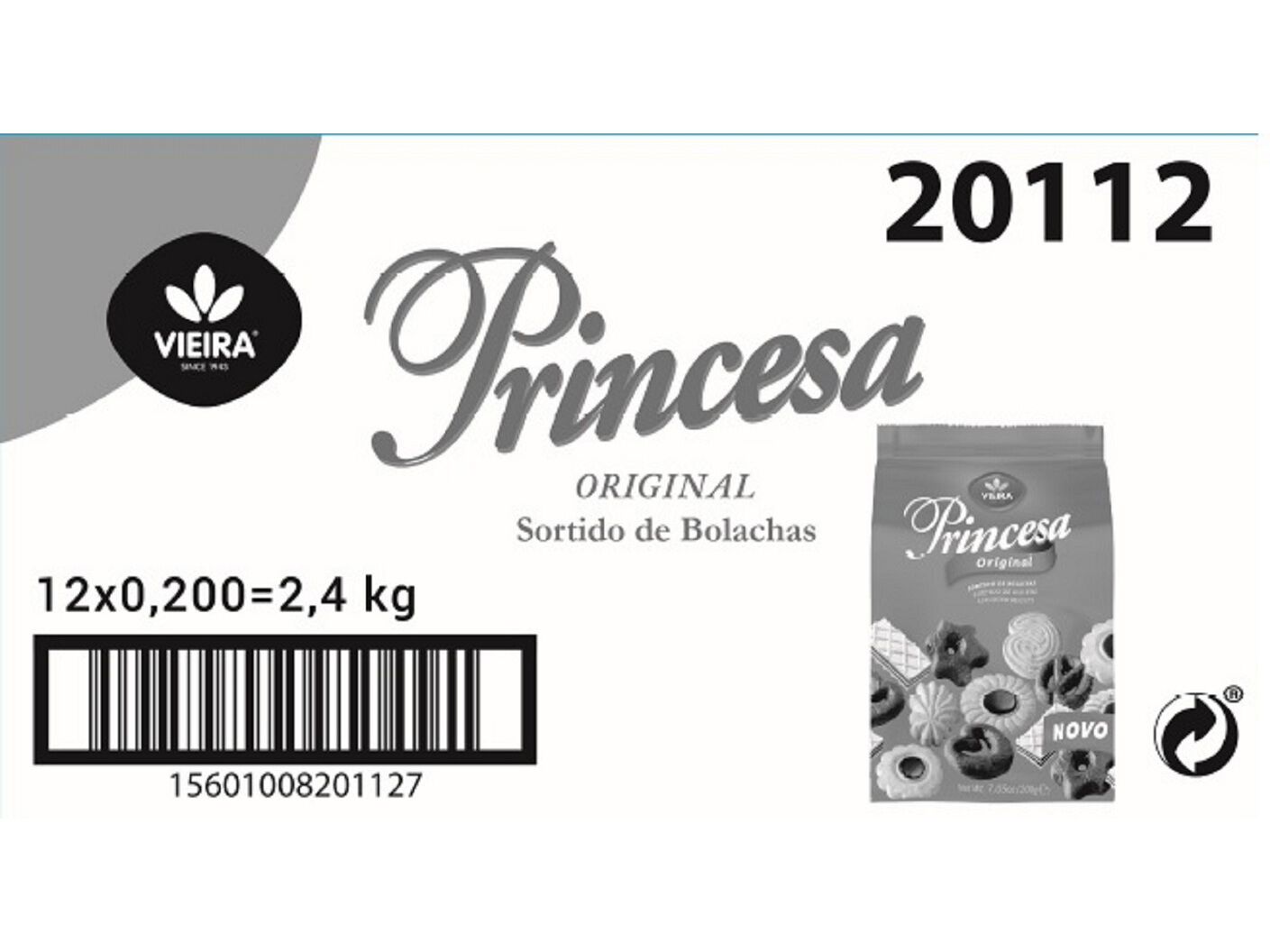 BOLACHAS VIEIRA SORTIDO 200G image number 1