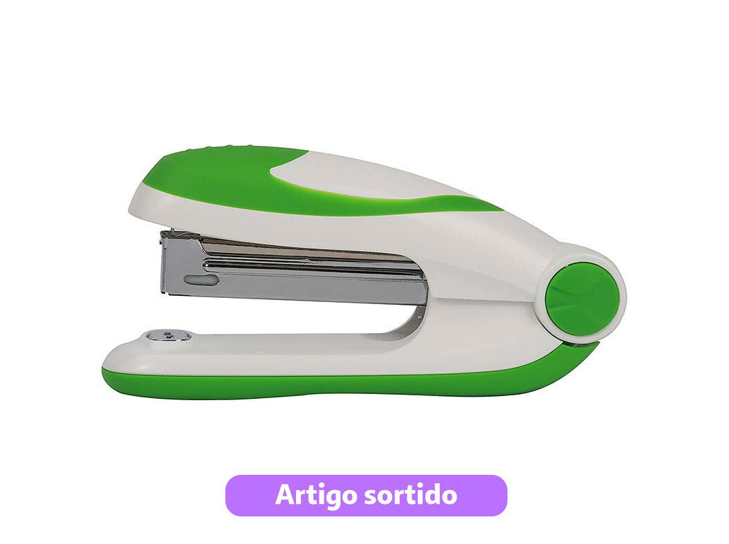 CONJUNTO DE MINI AGRAFADOR N.10 AUCHAN E CAIXA COM 400 AGRAFOS CORES SORTIDAS image number 11