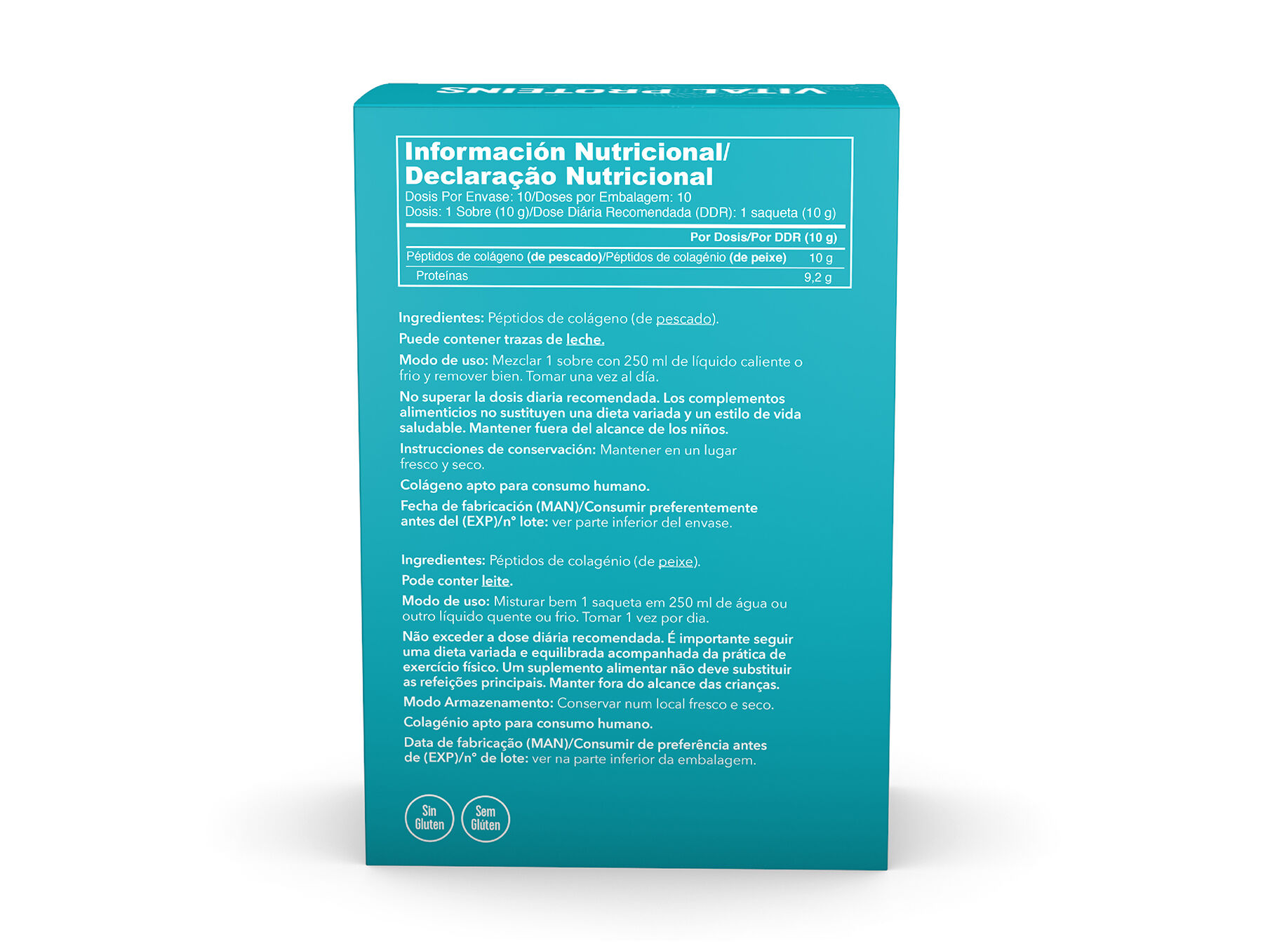 COLAG&Eacute;NIO VITAL PROTEINS MARINE NEUTRO 10 SAQ image number 2