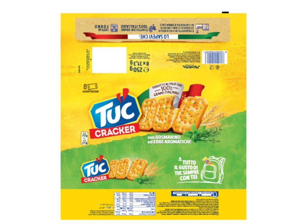 BOLACHA TUC ERVAS 250 G image number 1