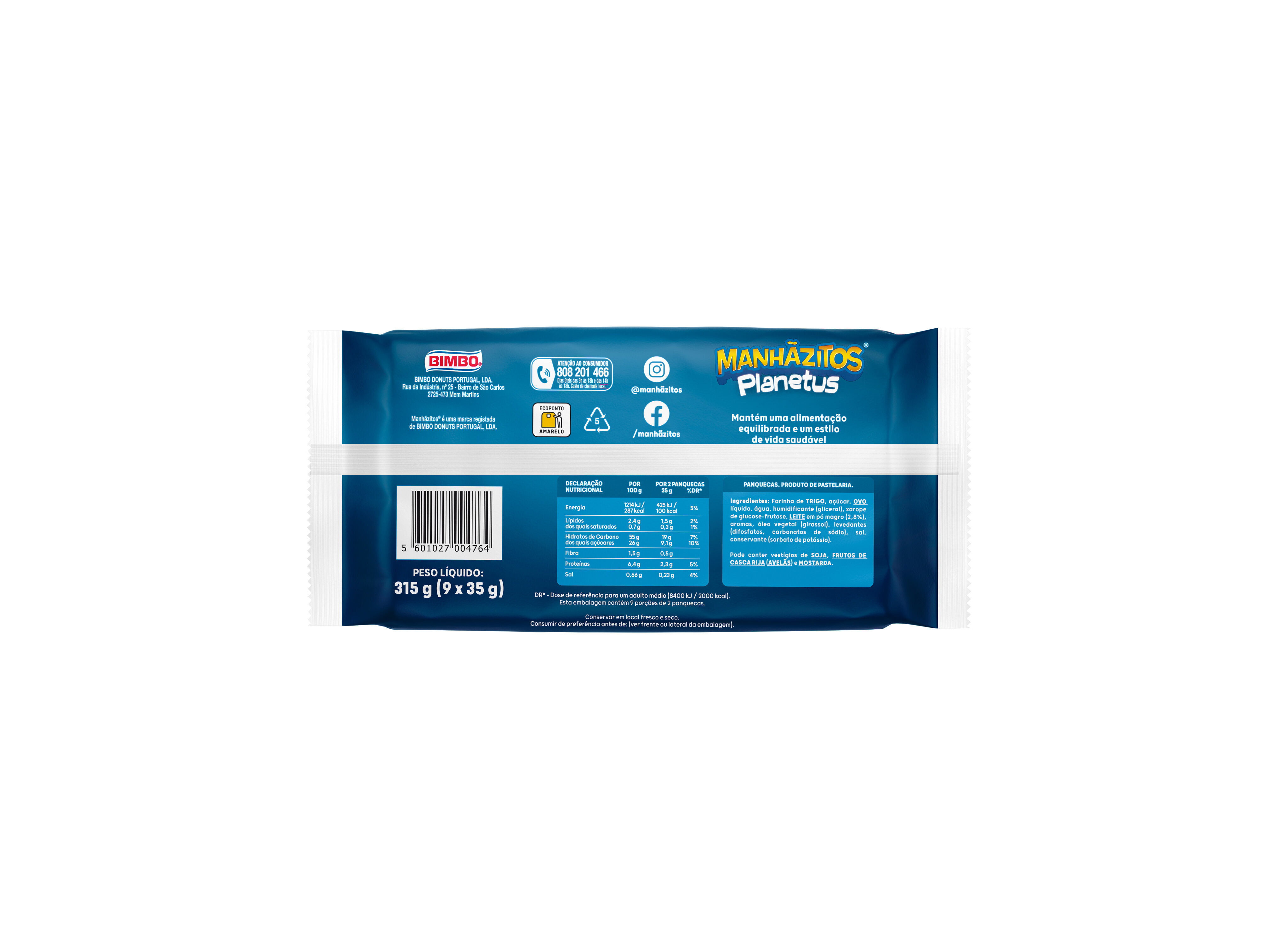 BOLO MANHAZITOS PLANETUS PACK 315G image number 1